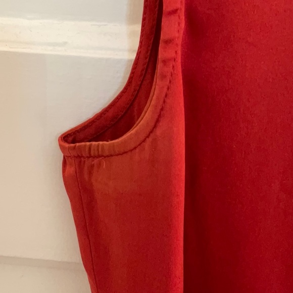 Burnt orange silk top - Picture 3 of 4